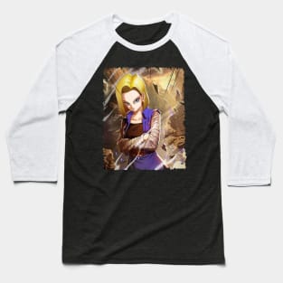 ANDROID 18 MERCH VTG Baseball T-Shirt